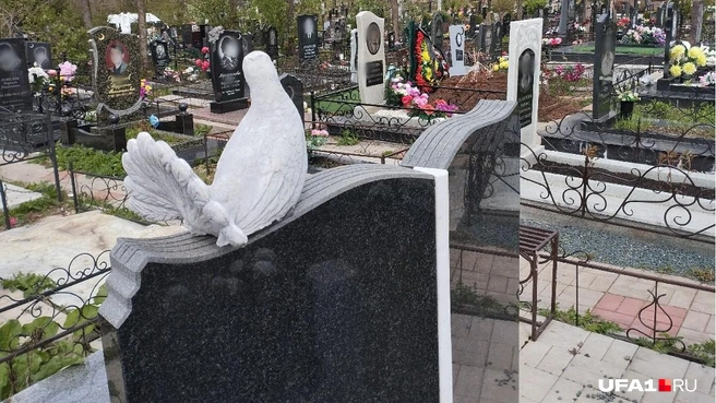 Голубки на могильных памятниках, как правило, символизируют кротость и смирение | Источник: Антон Селиверстов / vk.com