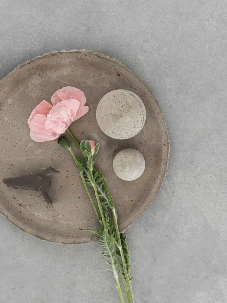 Мастер-класс: аксессуары из бетона своими руками | mcmaison.ru