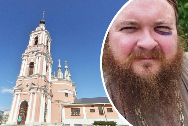 Настоятель рязанского храма не стал дожидаться приезда полиции | Источник: Google.Карты, Дмитрий Фетисов / vk.com