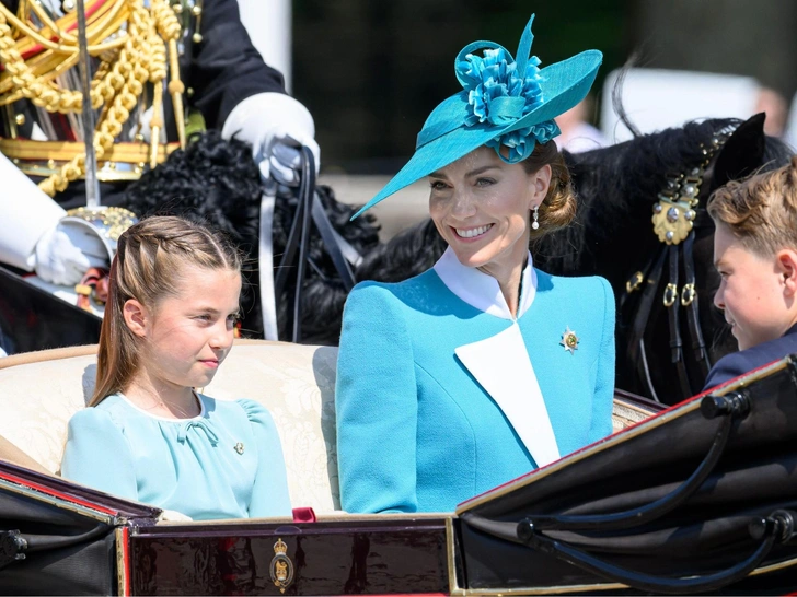 Кейт Миддлтон с детьми появилась на церемонии Trooping the Colour 2025 | marieclaire.ru