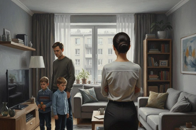 Во время судов бывшие супруги воспитывали двоих сыновей | Источник: Юрий Орлов / Городские порталы