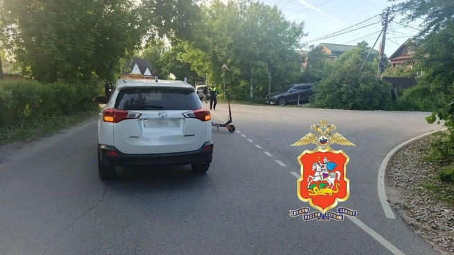 Подростков после ДТП доставили в больницу | Источник: Подмосковная полиция / Telegram
