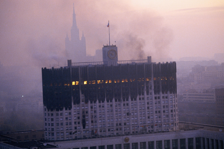 Белый Дом После Обстрела 1993 Года Фото