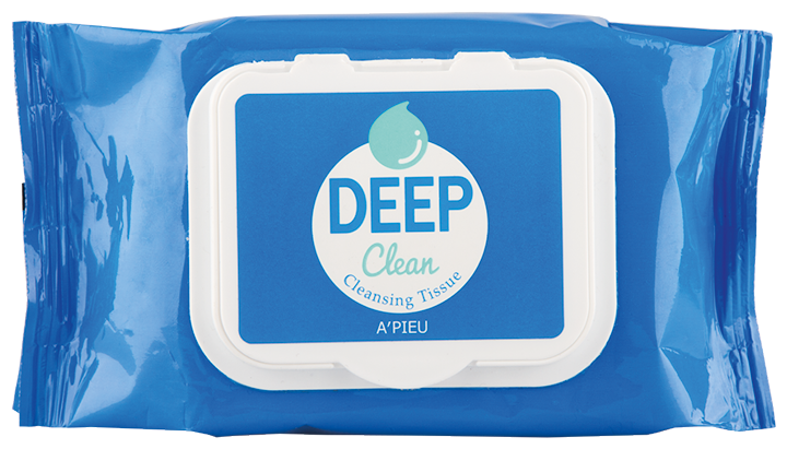A'PIEU салфетки для снятия макияжа Deep Clean Cleansing Tissue