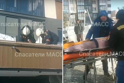 Женщина выжила, упав с 13 этажа в Калининском районе