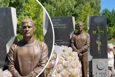 Бронзовый памятник появился на могиле Паши Техника
