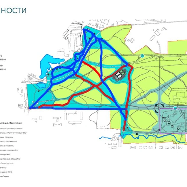 Начнут благоустройство с одного из входов, озера Лесное, территории возле предприятия «Элтекс» и спортивного кластера. Позже займутся парком культуры и отдыха, а затем — чащей леса | Источник: «Зеленый Новосибирск»