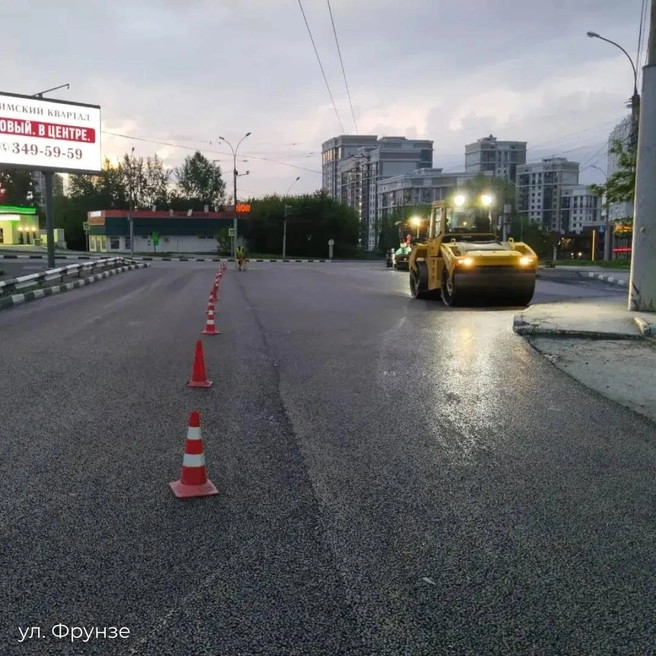 Подрядчики обновили более 160 тысяч квадратных метров покрытий | Источник: Кудрявцев Максим / NGS.RU