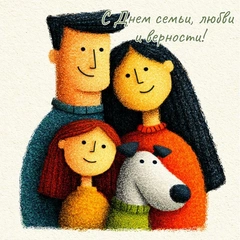 Открытки ко Дню семьи, любви и верности для мужей, жен, бабушек — в общем, для всех