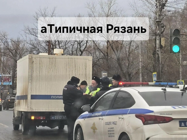 Место ДТП на Куйбышевском шоссе | Источник: Telegram-канал «аТипичная Рязань»
