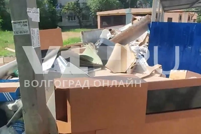 В Волгограде перекрыли подъезд к мусорным бакам — свалка с крысами