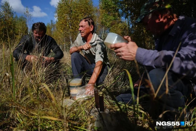 Обед&nbsp;— на свежем воздухе | Источник: Евгений Софийчук / NGS55.RU 