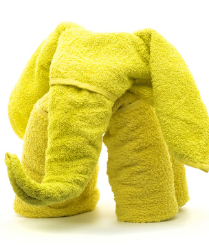 Как сложить слона из полотенца