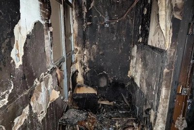 Пожар в многоквартирном доме поселка Красногорский