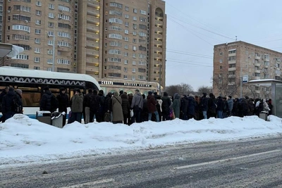 Гигантские пробки сковали московские трамваи