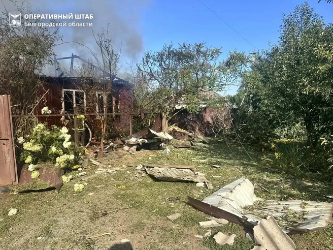 Последствия одной из атак несколько дней назад | Источник: Оперштаб Белгородской области / Max.ru