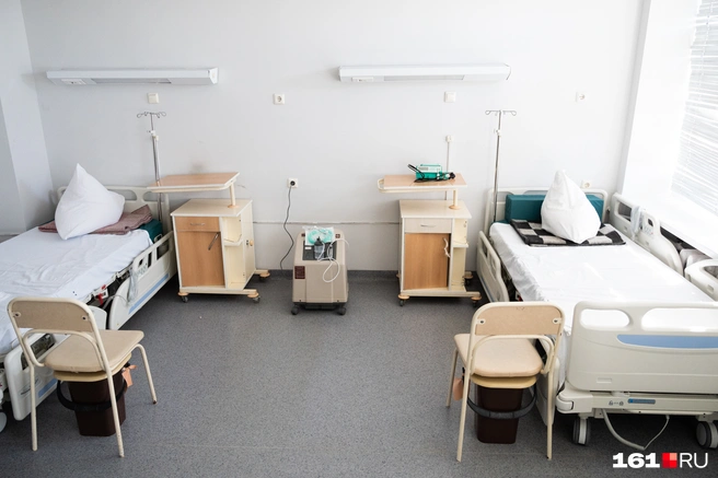 Ковидный госпиталь в горбольнице № 20 | Источник: Евгений Вдовин / 161.RU