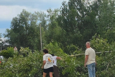 Ураган снёс крыши и повалил деревья в Нижегородской области