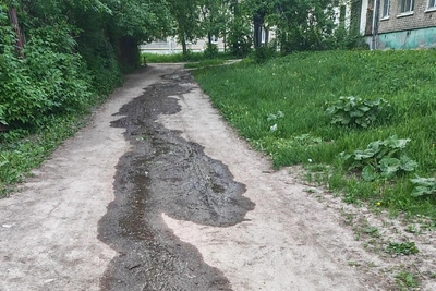 Утечку воды в Строителе не устраняют месяц