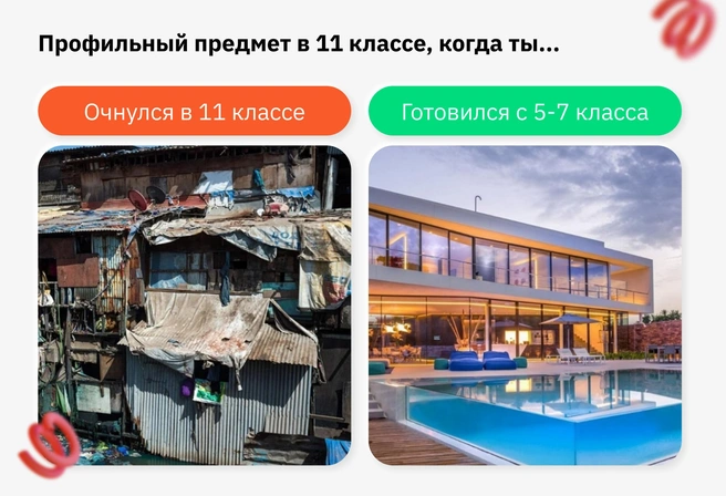 Тотальный разрыв в уровне подготовки, возникающий к выпускному классу, за один учебный год уже не преодолеть | Источник: Ирина Калмыкова