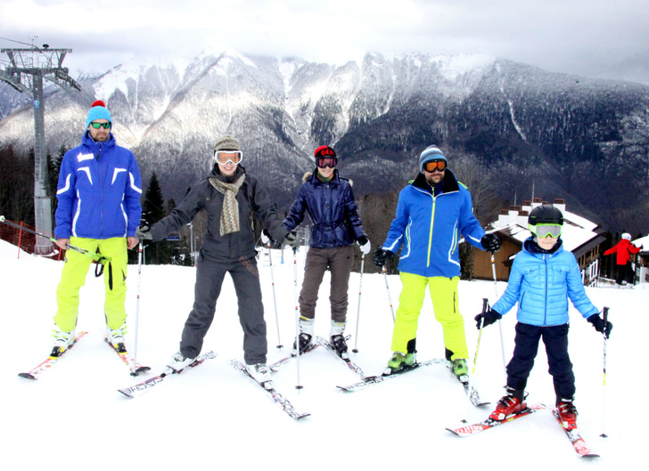 Нонна Гришаева этой зимой впервые встала на лыжи: фотоотчет