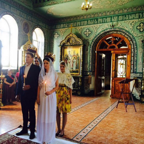 Венчание прошло в одном из ростовских храмов