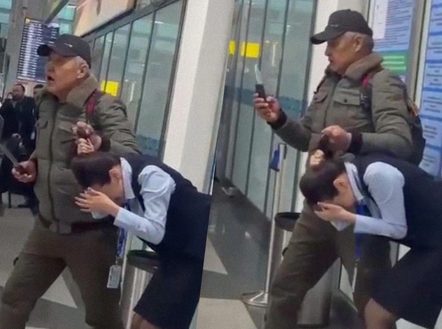 На сотрудницу аэропорта Алматы напали с ножом. Мужчину, обезвредившего преступника, представят к госнаграде