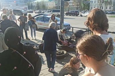 Трое пострадали в ДТП с мотоциклистом в центре Екатеринбурга