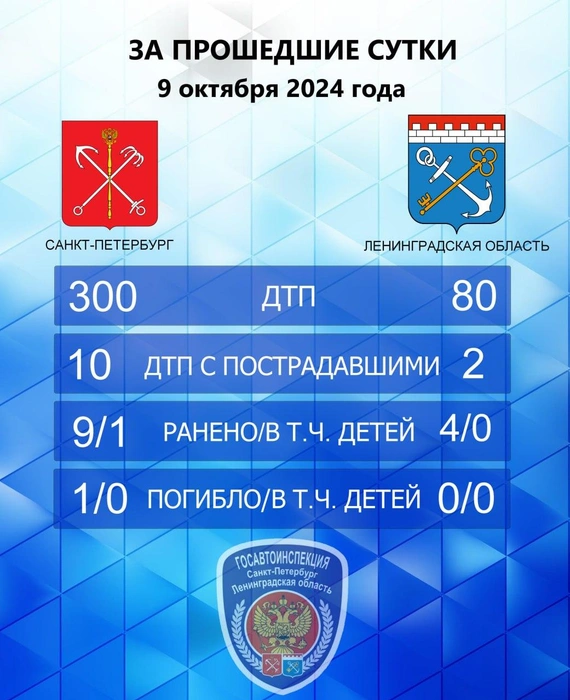 Источник: УГИБДД по Петербургу и Ленобласти