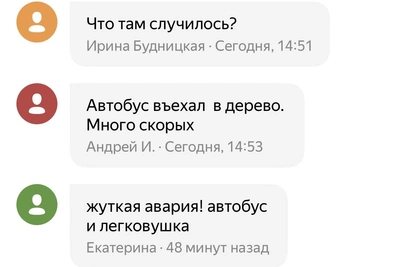 В Подмосковье автобус влетел в дерево, пострадали дети