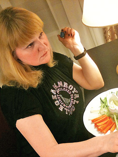 Маргарита: так в среду выглядел мой ужин – морковка, сельдерей и зелень