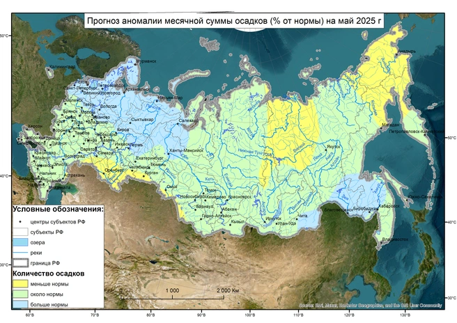 А осадков может выпасть чуть больше, чем обычно | Источник: Meteoinfo.ru