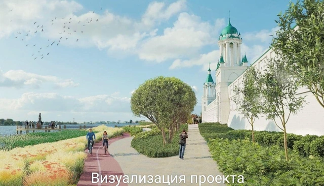 Так выглядит визуальный проект благоустройства набережной | Источник: Михаил Евраев / Telegram