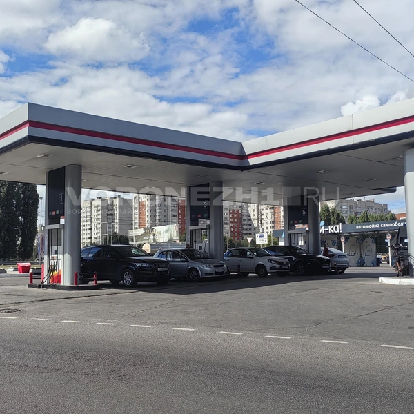 На ВТК машин прибавилось, хоть и не так много, как на более дешевых заправках | Источник: Андрей Пашинский / Voronezh1.ru