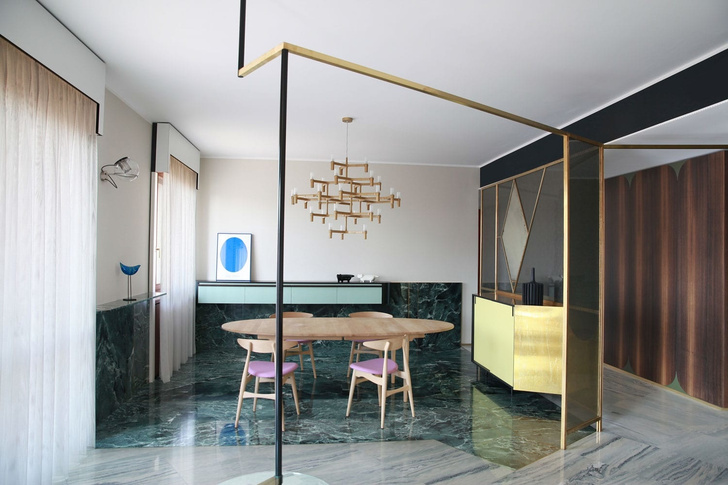 Переливы мрамора: необычный интерьер миланской квартиры (фото 5)