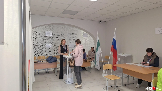 В воскресенье избиратели шли более активно | Источник: Александр Лисихин / 45.RU