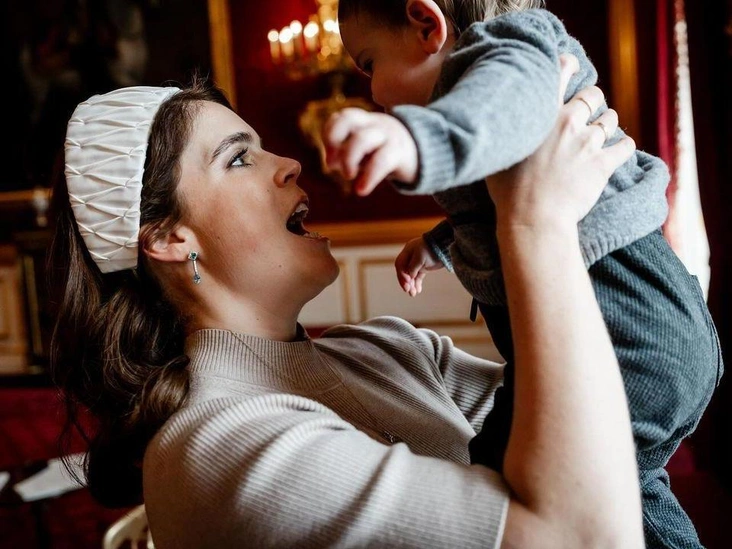 Принцесса Евгения и ее сын Эрнест