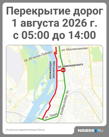 Объезд&nbsp;— по проспекту Маркса | Источник: Полина Авдошина / Городские медиа 