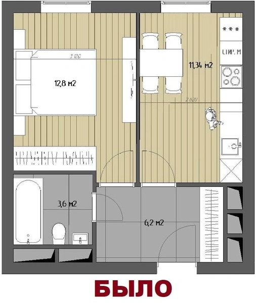 Личный опыт: маленькая квартира 34,5 м², где нет случайных деталей