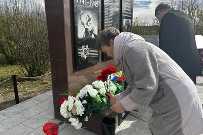 В Биликтуе открыли мемориал "Воинам-землякам"