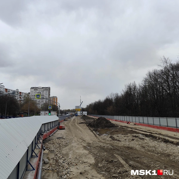 Строительная площадка станции «Липецкая» в апреле 2026 года | Источник: Игорь Мещанев / MSK1.RU