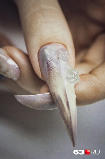 Целестин местами похож на жемчуг | Источник: Ксения Бирюкова / 63.RU