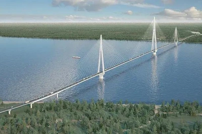 Ленский мост: опоры установлены в русле Лены