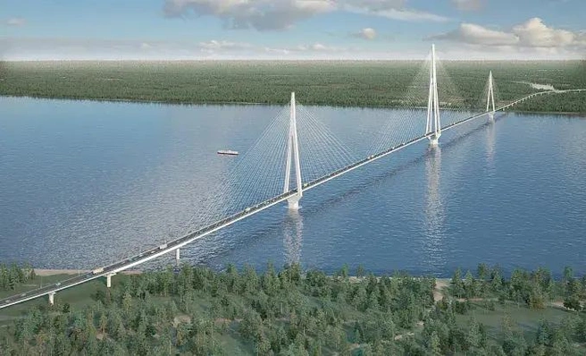 Ленский мост будет исключительно автомобильным | Источник: Группа ВИС