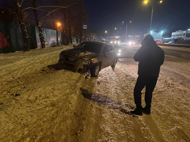 Авария произошла около 7:20 во вторник | Источник: Госавтоинспекция города Челябинска / t.me