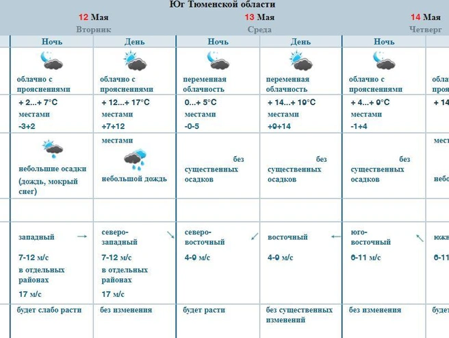 Прогноз других метеорологов также обещает переменчивую погоду | Источник: omsk-meteo.ru