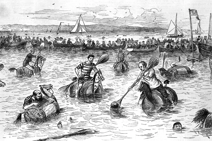 Физика дизайна: история мяча для водного поло | Источник: HULTON ARCHIVE / GETTY IMAGES