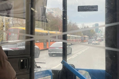 Трамваи в Екатеринбурге встали из-за сумки