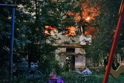 Пожар в Самаре: взрыв газа на 22 Партсъезда