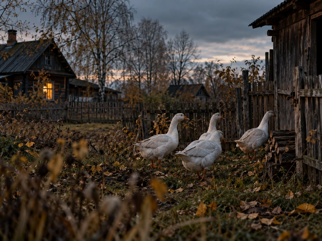 Домашних гусей на Никиту внимательно наблюдали: их поведение связывали с похолоданием, дождем и будущей зимой | Источник: GPT